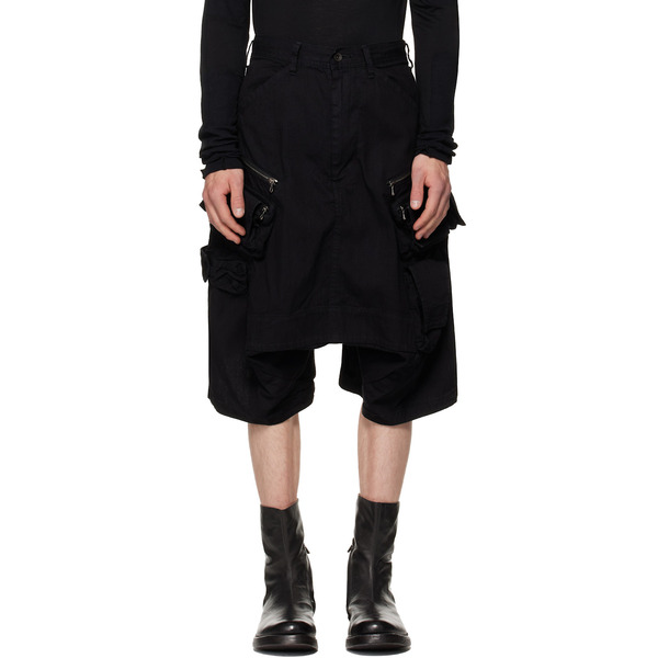  Julius Black Tactical Kite Shorts 