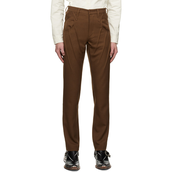  Juntae Kim Ssense Exclusive Brown Trousers 