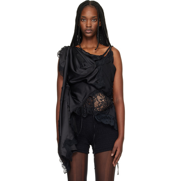  Junya Watanabe Black Peach John Edition W-name Drape Top 