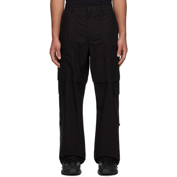  Juun.j Black Vented Cargo Pants 