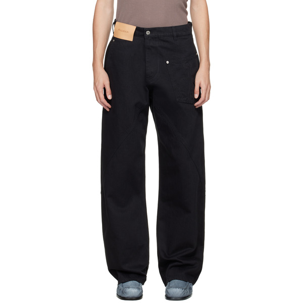  Jw Anderson Black Twisted Workwear Jeans 