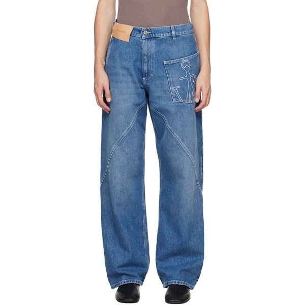  Jw Anderson Blue Twisted Workwear Jeans 
