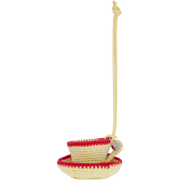  Jw Anderson Yellow & Red Teacup Charm Keychain 