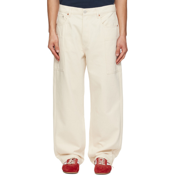  Kenzo Off-white Kenzo Paris Cargo Monkey Fit Jeans 