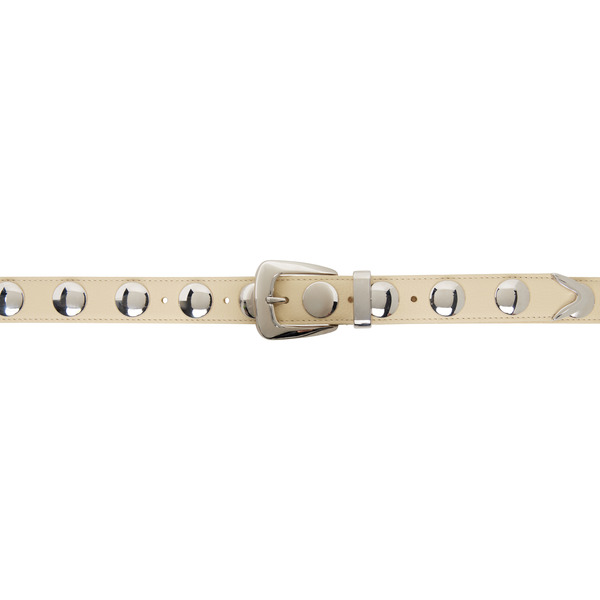  Khaite Beige Benny Studs Belt 