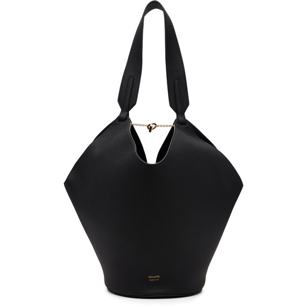  Khaite Black Small Lotus Tote 