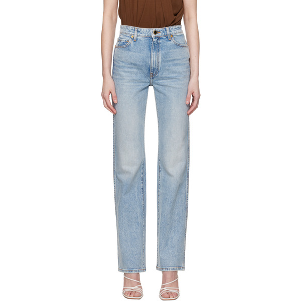  Khaite Blue Danielle Stretch Jeans 