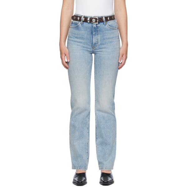  Khaite Blue 'the Danielle' Stretch Jeans 