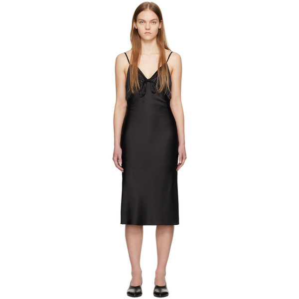  Kijun Black Emma Midi Dress 
