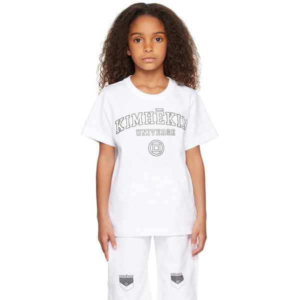  KimhĒkim Kids Gray Stamped T-shirt 