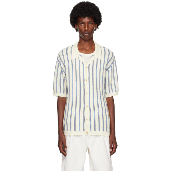  King & Tuckfield White Camp Collar Shirt 