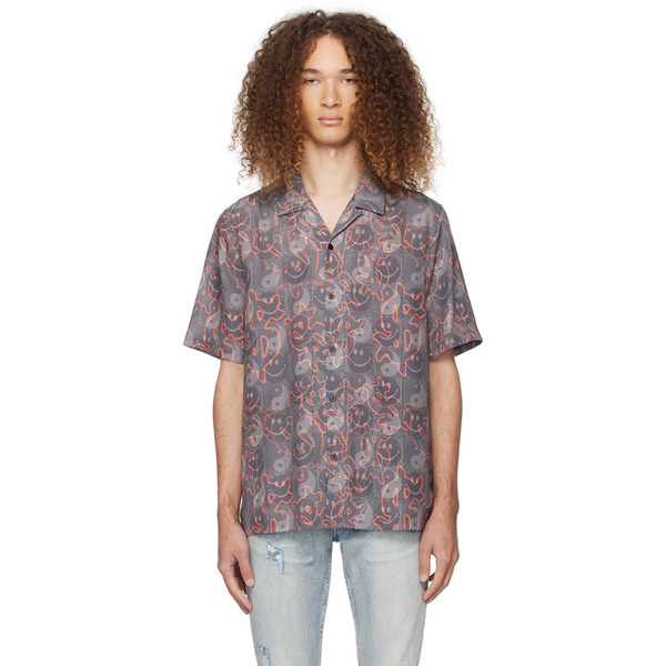  Ksubi Gray Yin Dollar Resort Shirt 