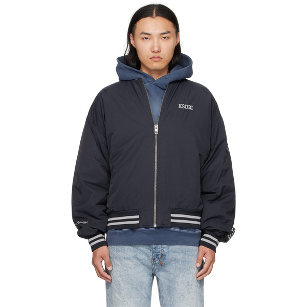  Ksubi Navy Ma-1 Bomber Jacket 