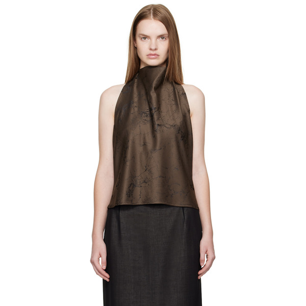  La Collection Brown Jeanne Top 