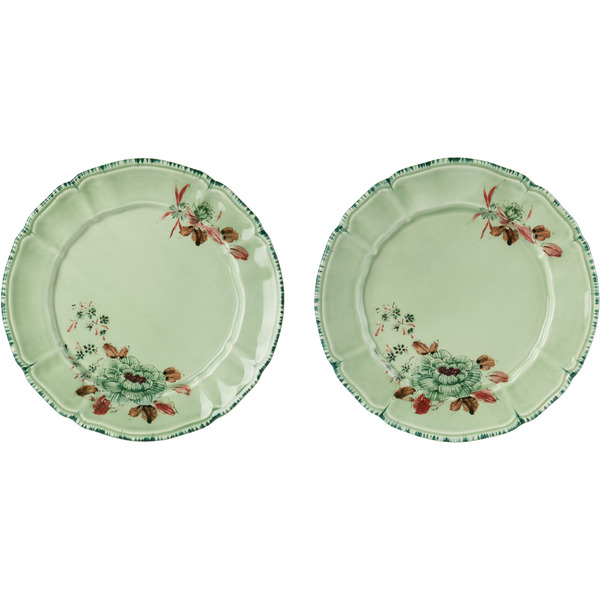  Laboratorio Paravicini Green Lisa Corti Edition Camelia Celadon Dessert Plate Set 