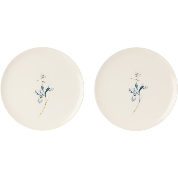  Laboratorio Paravicini Off-white Bloom Iris Dinner Plate Set 