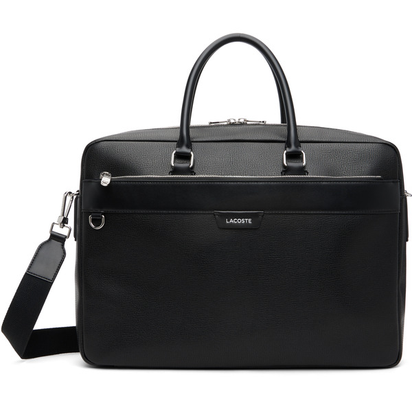  Lacoste Black Slim Computer Bag 