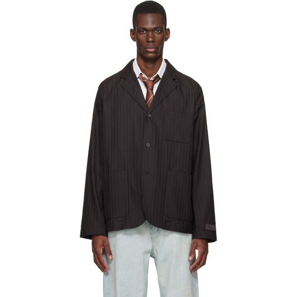  Lacoste Brown Elevated Seasonal Blazer 