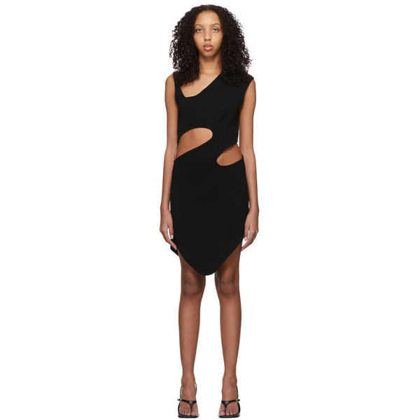  Lado Bokuchava Black Bauhaus Mini Dress 