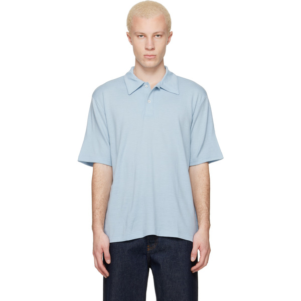  Lady White Co. Blue Summer Wool Polo 