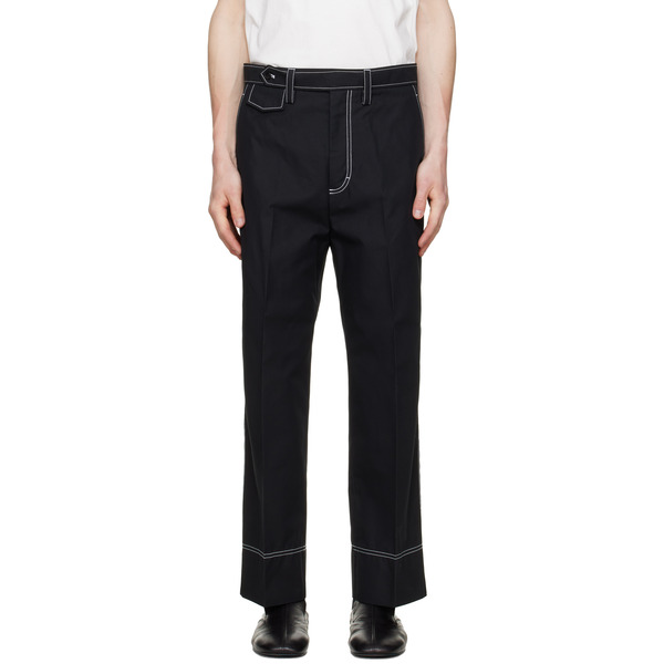 Lanvin Black Workwear Trousers 