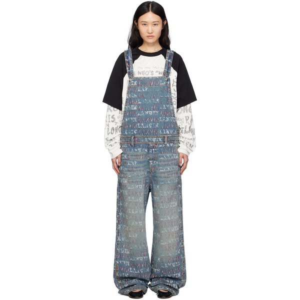  Lanvin Blue Future Edition Denim Overalls 