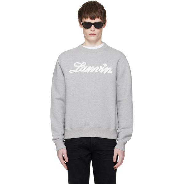  Lanvin Gray 'lanvin Ribbon' Sweatshirt 