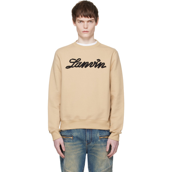  Lanvin Tan 'lanvin Ribbon' Sweatshirt 