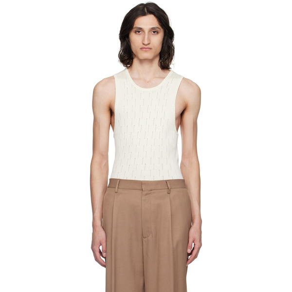  Lardini Off-white Laddering Vest 