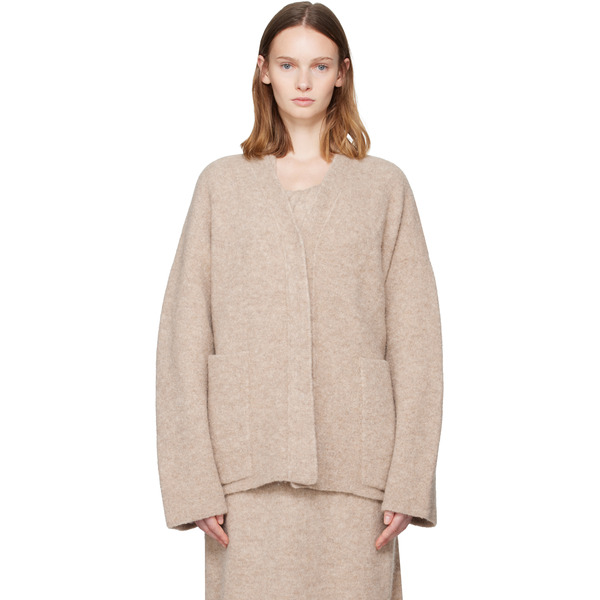  Lauren Manoogian Beige Double Face Cardigan 