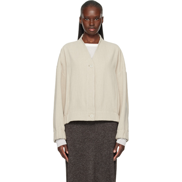  Lauren Manoogian Beige Matte Jacket 