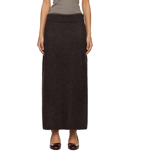  Lauren Manoogian Brown Loft Pencil Midi Skirt 