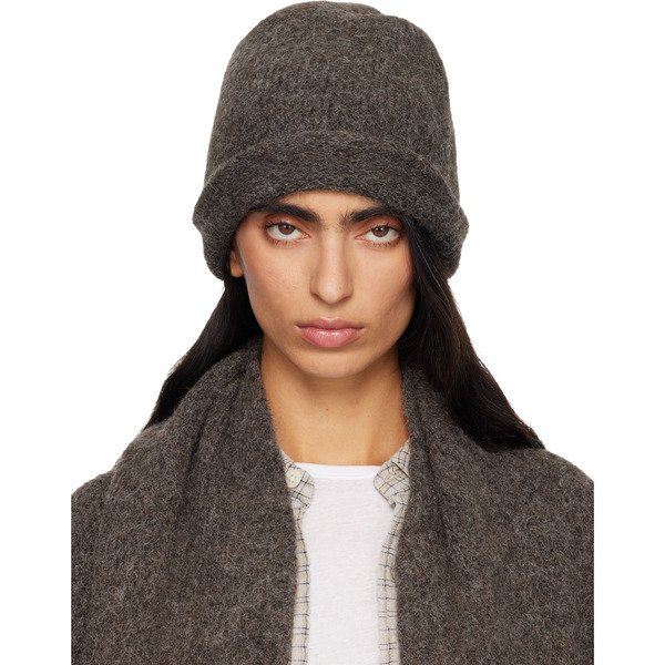  Lauren Manoogian Gray Crown Beanie 