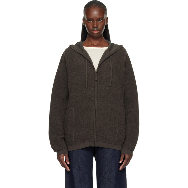  Lauren Manoogian Gray Fine Terry Hoodie 