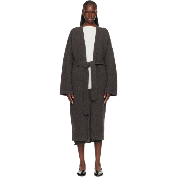 Lauren Manoogian Gray Long Open Cardigan 