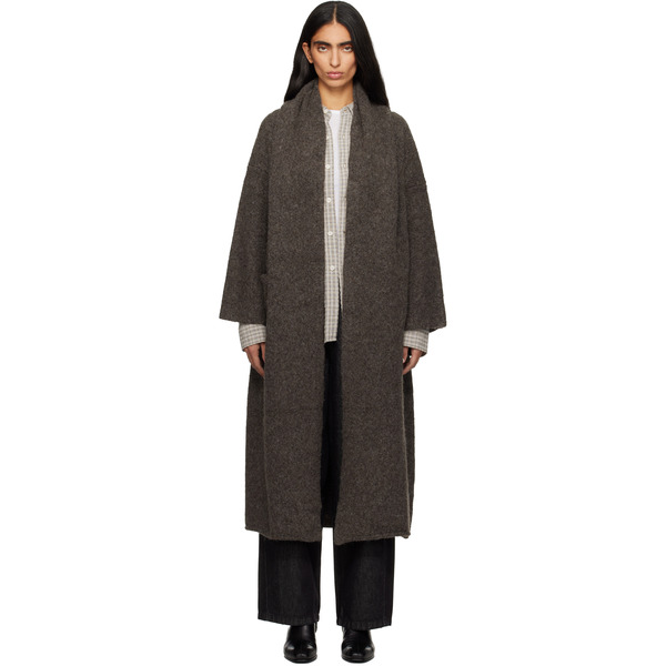  Lauren Manoogian Gray Long Shawl Cardigan 