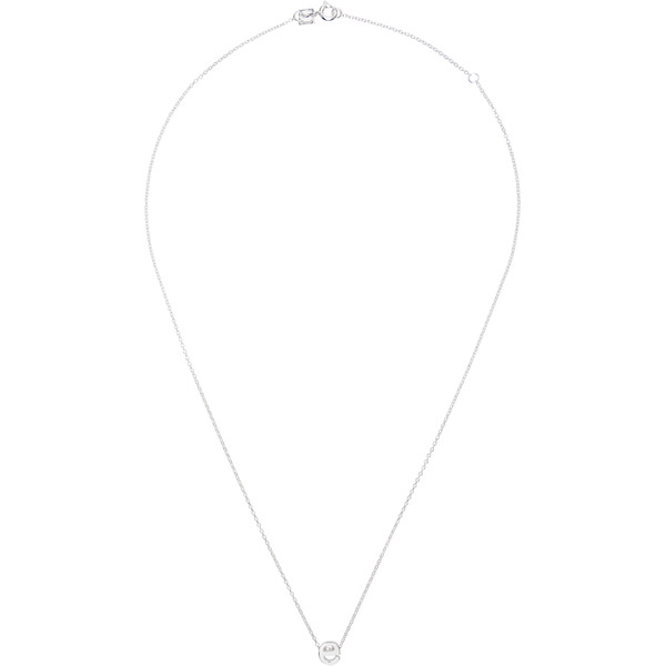  Le Gramme Alphabet 'e' Necklace 
