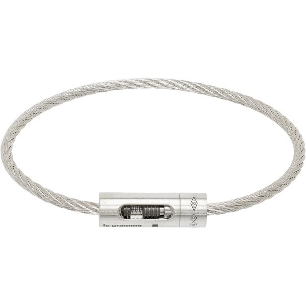  Le Gramme Perforated Cable 'le 8g' Bracelet 
