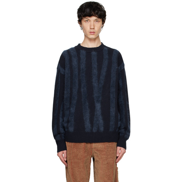  Le Père Blue Tyndell Stripe Sweater 