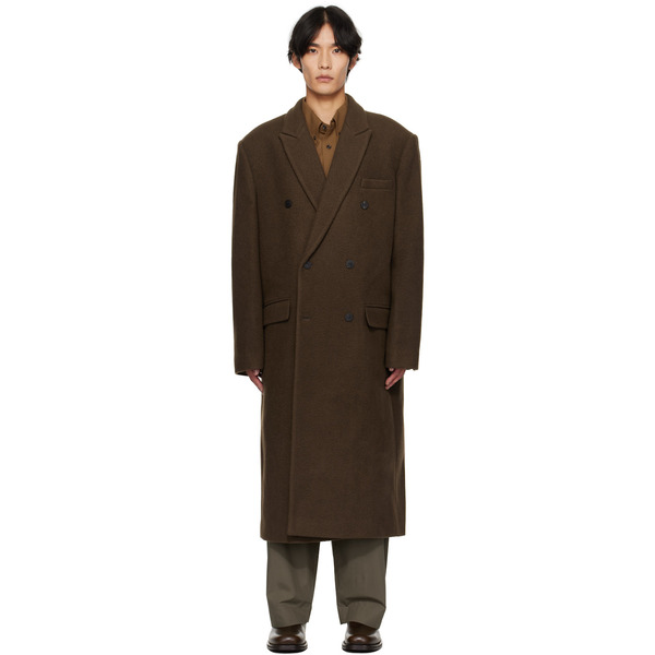  Le17septembre Brown Double-breasted Long Coat 