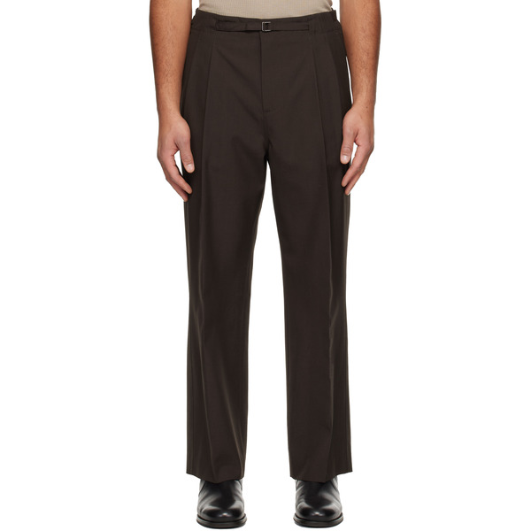  Le17septembre Brown Pleat Belted Trousers 