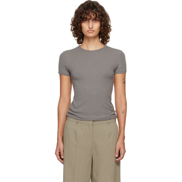  Le17septembre Gray Basic Wool T-shirt 