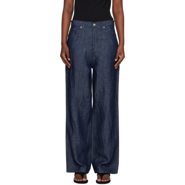  Le17septembre Navy Straight Denim Jeans 