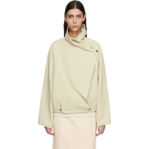  Le17septembre Off-white Sculptured Jacket 