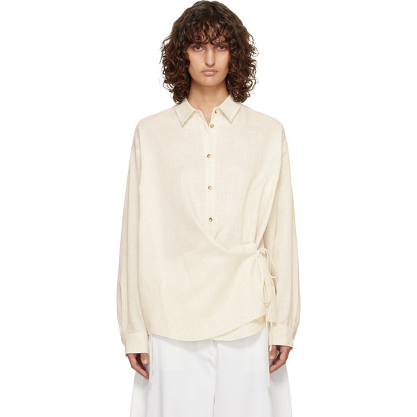  Le17septembre Off-white Side Twisted Shirt 