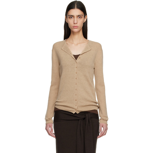  Le17septembre Tan Anne Knit Cardigan 