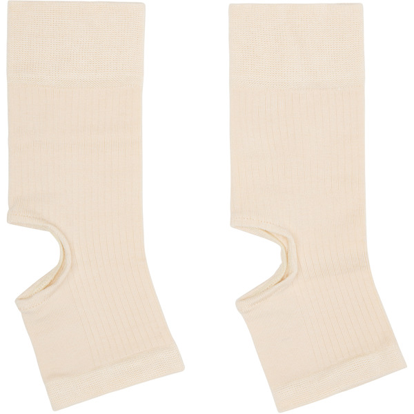  Lemaire Beige Cut-out Rib Gaiter Socks 