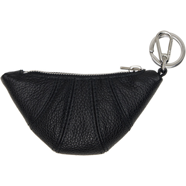 Lemaire Black Mini Croissant Keychain 
