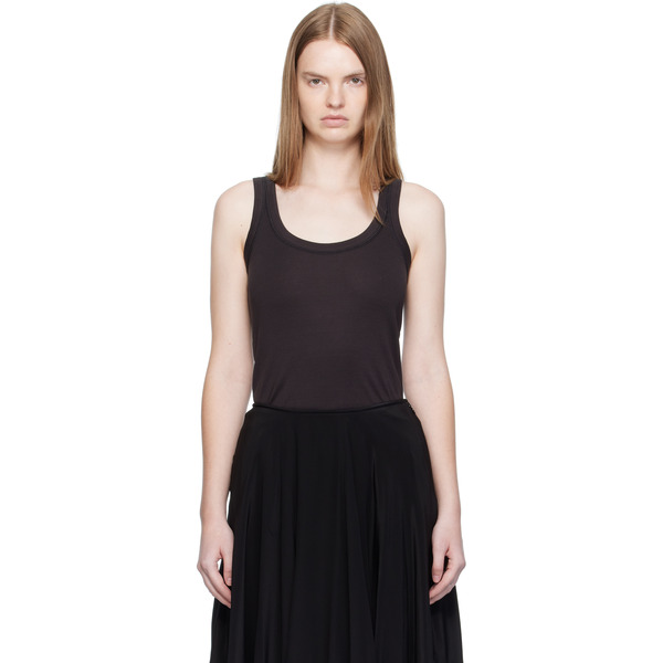  Lemaire Black Rib Tank Top 