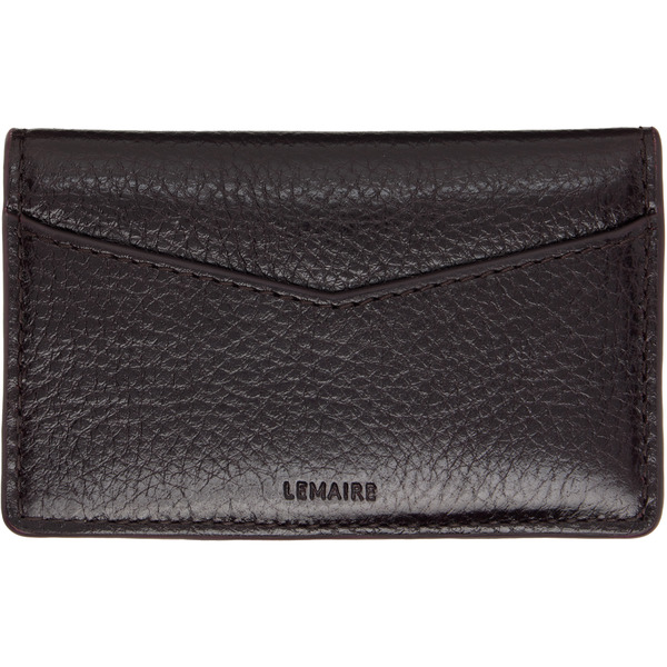  Lemaire Brown Gear Pocket Organizer Card Holder 